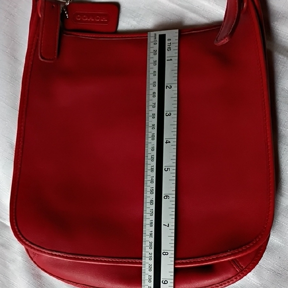 Coach Vintage Red Leather Crossbody Bag - Picture 12 of 12
